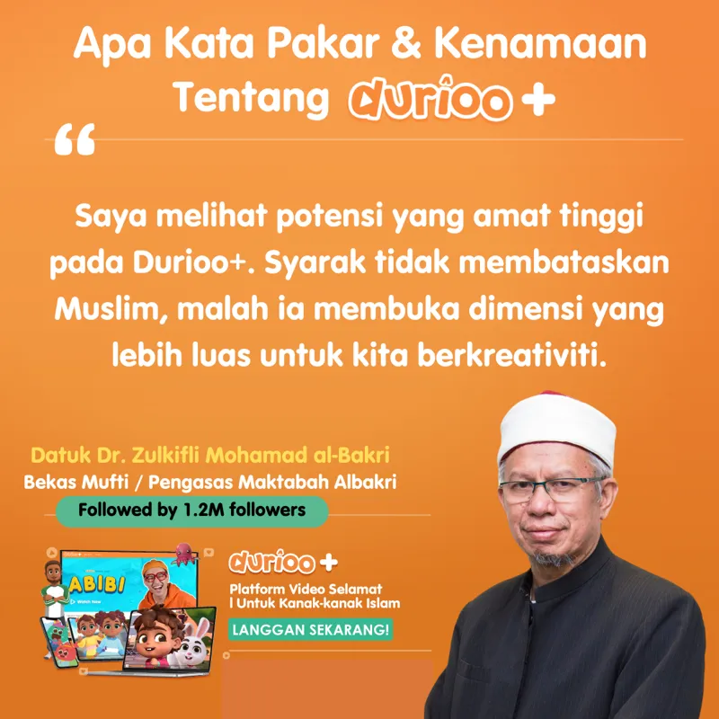 Kata-kata Datuk Dr. Zulkifli Mohamad al-Bakri tentang Durioo+
