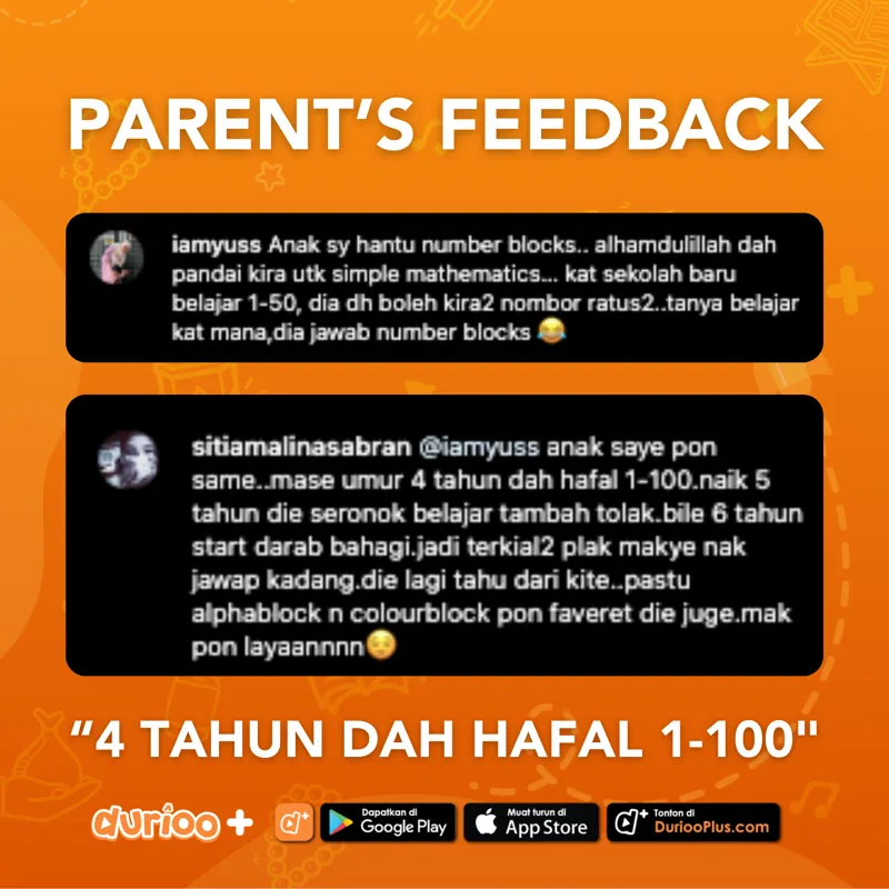 Testimoni: anak 4 tahun hafal 1 hingga 100